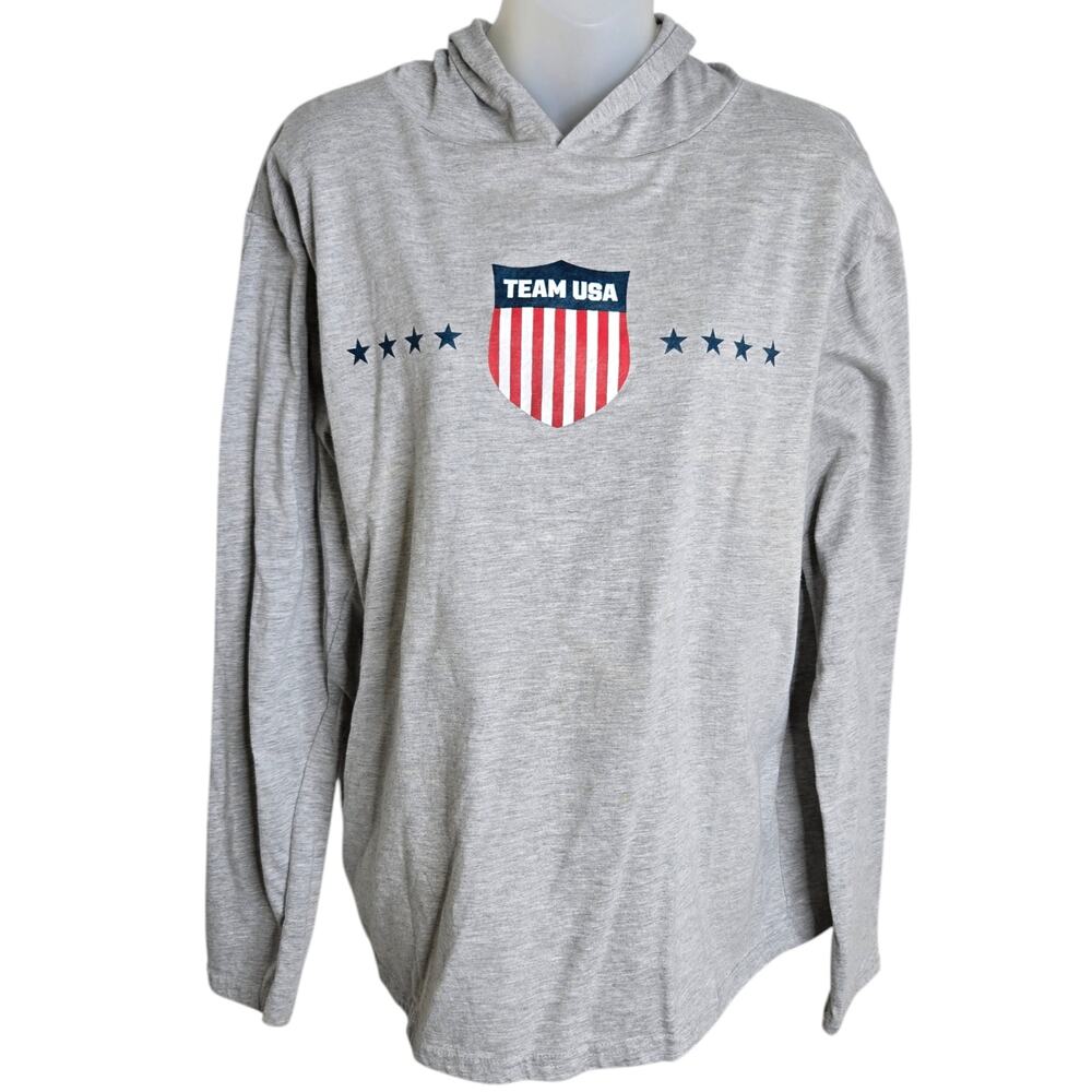 United States‎ Olympic Committee Unisex Hoodie XXL Team USA Gray Sportswear